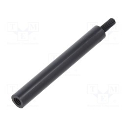 10 pcs x DREMEC - 285RDX45 - Screwed spacer sleeve, cylindrical, polyamide, M3, M3, 45mm, black