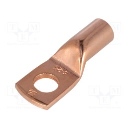 2 pcs x ERGOM - E11KM-01010103500 - Tip: ring tube, M8, 25mm2, crimped, for cable, L: 30.5mm, copper