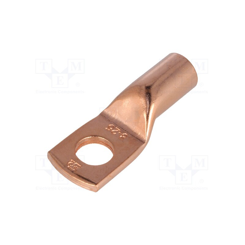 2 pcs x ERGOM - E11KM-01010103500 - Tip: ring tube, M8, 25mm2, crimped, for cable, L: 30.5mm, copper