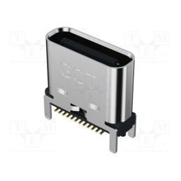 2 pcs x Global Connector Technology (GCT) - USB4160-03-0170-C - Socket, USB C, SMT, PIN: 24, vertical, top board mount, USB 3.2,
