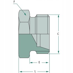 Plug threaded plug m14x1 5 315 bar granite