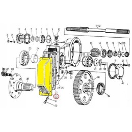 Bottom cover of final drive c 330 50013340