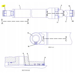 Boom cat excavator cylinder bushing