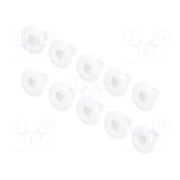 1 pcg x ROMIX - 11057 - Sleeve, 10pcs, Alfa Romeo,Fiat,Lancia, L: 19mm, polyamide, natural