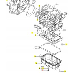 Yanmar oil pan plug vio10 vio27 sv15 sv22