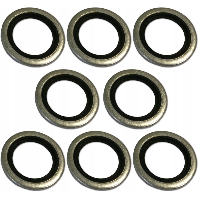 Set of 10x metal rubber washer mg m33 nipple