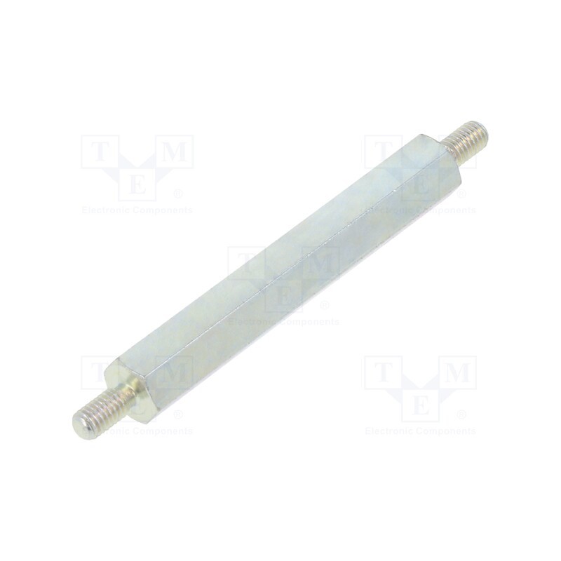 10 pcs x DREMEC - 425X40 - Screwed spacer sleeve, 40mm, Ext.thread: M3, hexagonal, steel