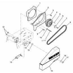 Wacker vpa1750 V-belt 0027253