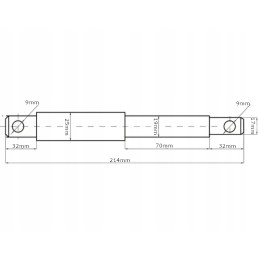 Stepped pin pin 19 25mm cat 1 2