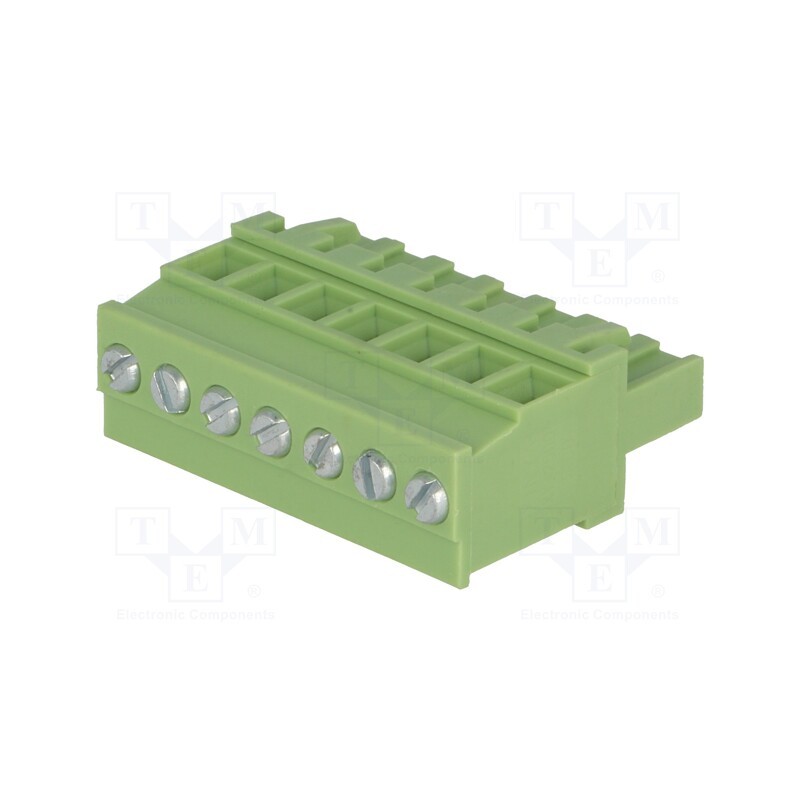 2 pcs x XINYA - XY2500F-AV(5.0)-7P - Pluggable terminal block, 5mm, ways: 7, angled 90°, plug, female