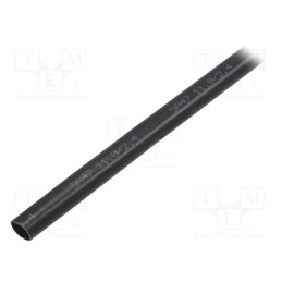 1 pcs x HELLERMANNTYTON - 301-10022 - Heat shrink sleeve, glued, 4: 1, 11mm, L: 1.2m, black
