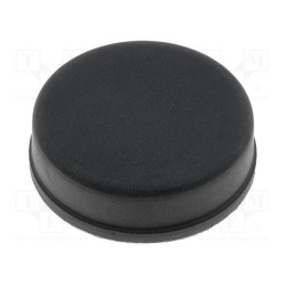 10 pcs x FIX&FASTEN - FIX-RF-008 - Self-adhesive foot, black, rubber, A: 20mm, B: 19mm, E: 6mm