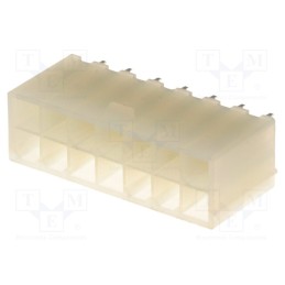 2 pcs x NINIGI - N42GP-14 - Socket, wire-board, male, N42G, 4.2mm, PIN: 14, THT, 600V, 9A, tinned