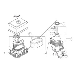 Honda gx120 air filter 17210 ze0 505