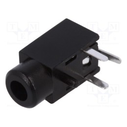 2 pcs x CLIFF - JYO-29 (FC68102) - Socket, Jack 2,5mm, female, mono, ways: 2, angled 90°, THT