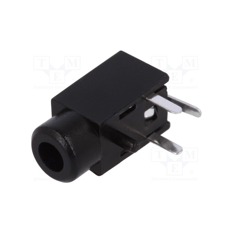 2 pcs x CLIFF - JYO-29 (FC68102) - Socket, Jack 2,5mm, female, mono, ways: 2, angled 90°, THT