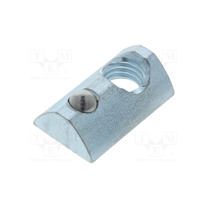 10 pcs x FATH - 96008 - Nut, for profiles, Width of the groove: 8mm, steel, zinc, T-slot