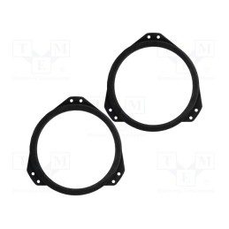 1 set x BASSER - DMOPEL01 - Spacer ring, MDF, 165mm, Opel, impregnated, 2pcs.