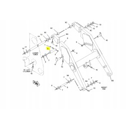 Front arm pin trace 1305451 cva