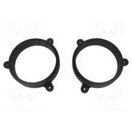 1 set x BASSER - DMVOLV02 - Spacer ring, MDF, 165mm, Volvo, impregnated, 2pcs.