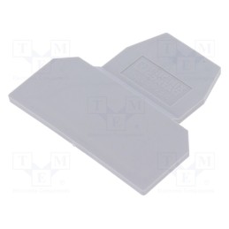 2 pcs x PHOENIX CONTACT - D-UKK 3/5 2770024 - End piece, grey, polyamide, UKK5