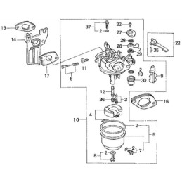 Honda gx series choke lever 16610 z1 000