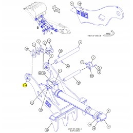 Cat crawler excavator bucket bushing