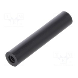 10 pcs x DREMEC - 187RDX40 - Spacer sleeve, cylindrical, polyamide, M4, L: 40mm, Øout: 8mm, black