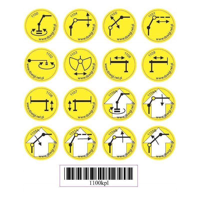 Set of 3D pictograms
