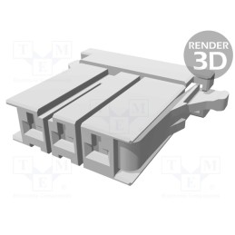 2 pcs x TE Connectivity - 1-178128-3 - Plug, wire-board, female, Dynamic D-3200, 5.08mm, PIN: 3, for cable