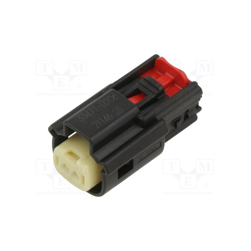 2 pcs x MOLEX - 334710206 - Connector: wire-wire, MX150, female, plug, for cable, PIN: 2, 3.5mm
