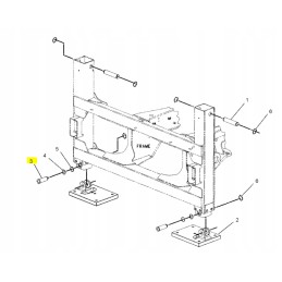 Stabilizer pin cat backhoe loader series