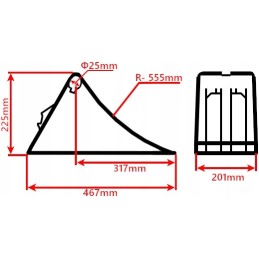 Strong wheel chock, e53 handle, lokhen wheel lock