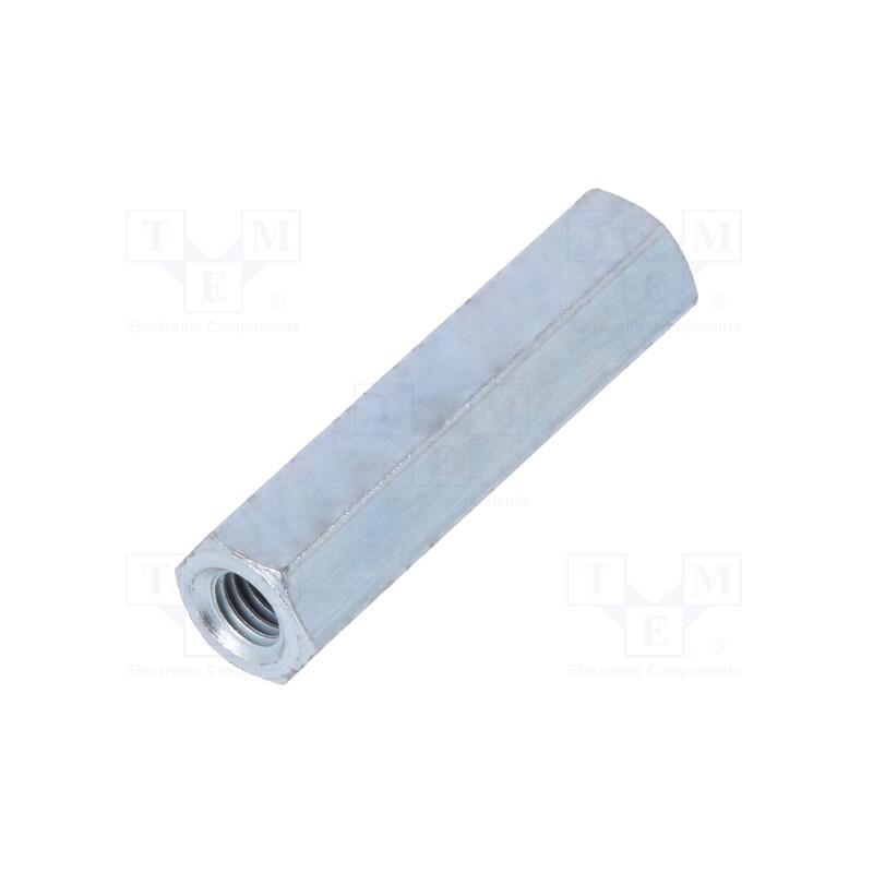 10 pcs x DREMEC - 123X20 - Screwed spacer sleeve, 20mm, Int.thread: M3, hexagonal, steel