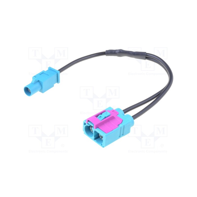 1 pcs x PER.PIC. - A9663-2 - Antenna adapter, Fakra, Fakra double socket,Fakra plug, 0.2m