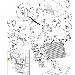 V-belt jcb backhoe loader cva