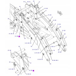 Tilt actuator pin lad 3224587 cva
