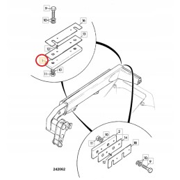 Extension slide of the JCB 294 00271 telehandler