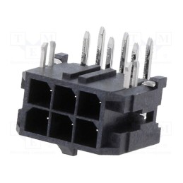 2 pcs x MOLEX - 430450621 - Socket, wire-board, male, Micro-Fit 3.0, 3mm, PIN: 6, Layout: 2x3