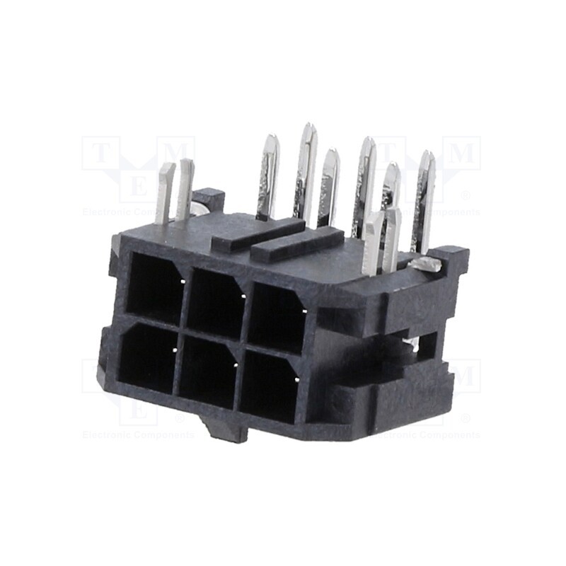 2 pcs x MOLEX - 430450621 - Socket, wire-board, male, Micro-Fit 3.0, 3mm, PIN: 6, Layout: 2x3