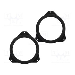 1 set x BASSER - DMCITR01 - Spacer ring, MDF, 165mm, Citroën, impregnated, 2pcs.