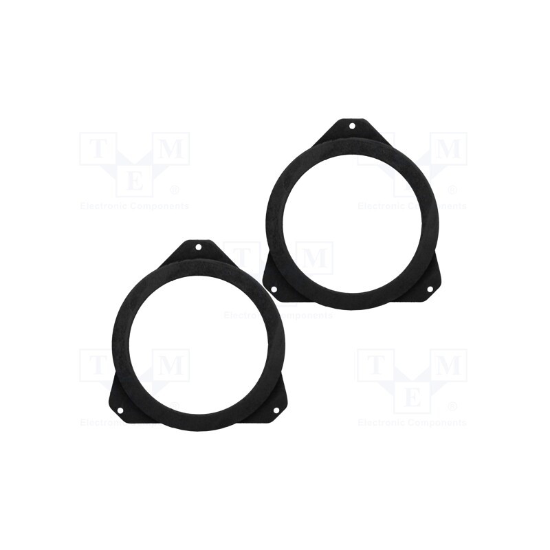 1 set x BASSER - DMCITR01 - Spacer ring, MDF, 165mm, Citroën, impregnated, 2pcs.