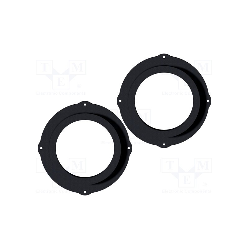 1 set x BASSER - DMSEAT04 - Spacer ring, MDF, 165mm, Seat, impregnated, 2pcs.