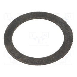 10 pcs x HELLERMANNTYTON - 166-50502 - Gasket, chloroprene, Thk: 1.5mm, Øint: 19.5mm, Øout: 28mm, M20, black