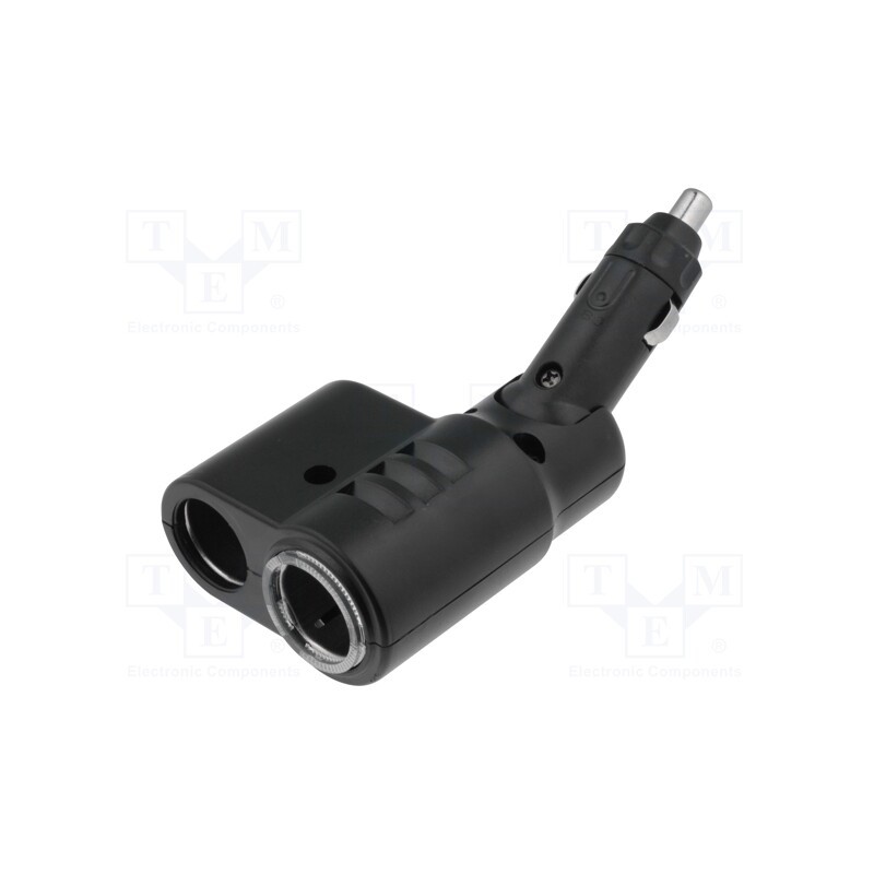 1 pcs x SCI - A13-39 - Cigarette lighter splitter, car lighter socket x2, 10A