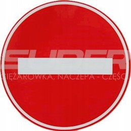 No entry sticker 16cm no driving sign