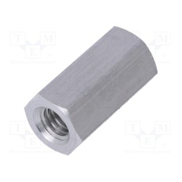 10 pcs x DREMEC - 139X20 - Screwed spacer sleeve, 20mm, Int.thread: M6, hexagonal, aluminium