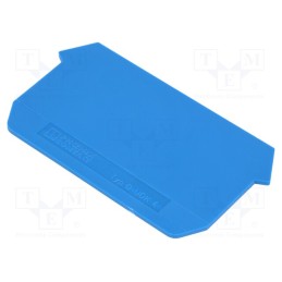 2 pcs x PHOENIX CONTACT - D-UDK 4 BU 2775197 - End piece, blue, UDK4 connectors, Width: 1.5mm, polyamide, UL94V-2