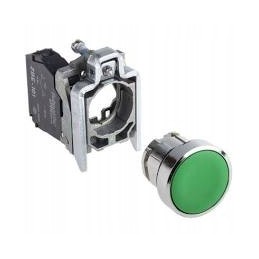 Control button 22mm green with spring return 1