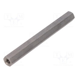 10 pcs x DREMEC - 146X70 - Screwed spacer sleeve, 70mm, Int.thread: M4, hexagonal